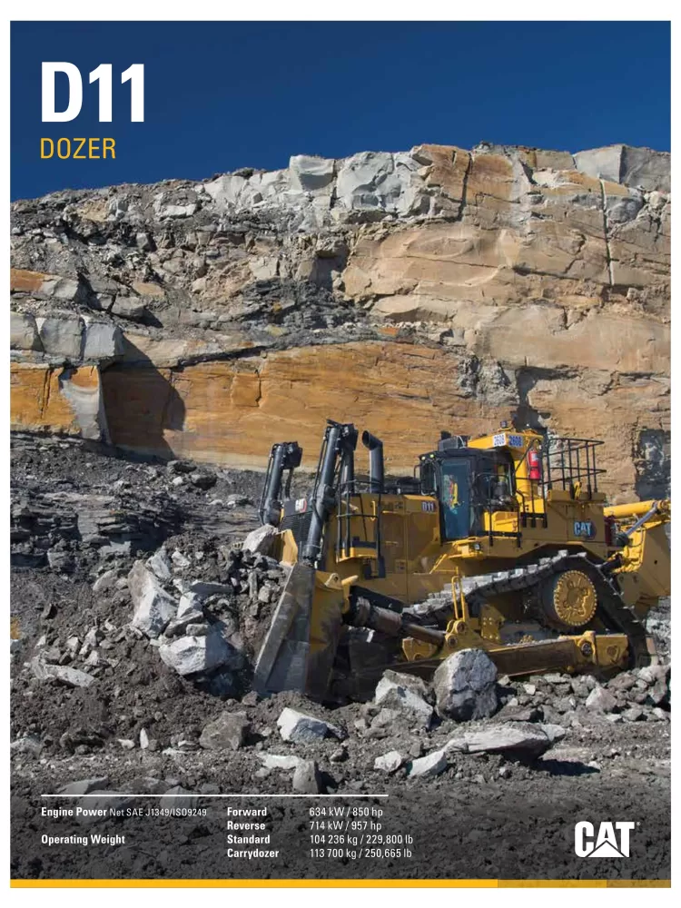 Caterpillar D11T Dozer Specs PEDJ0436 07A.pdf