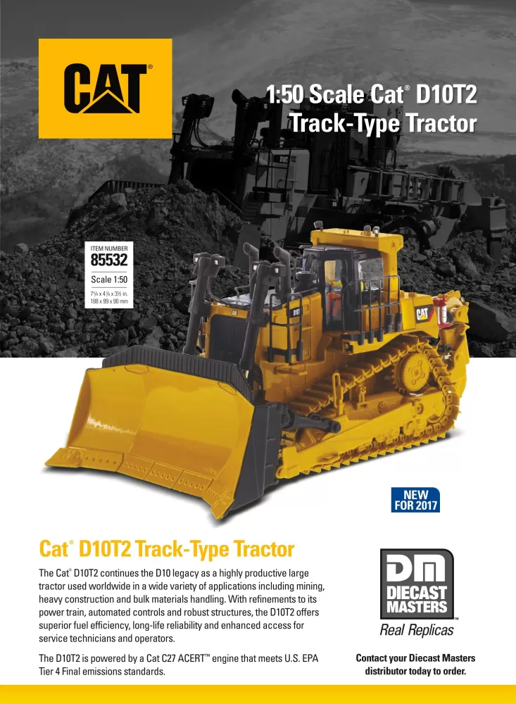 Caterpillar D10T2 Dozer Diecast Masters 85532 Flyer (2017).pdf